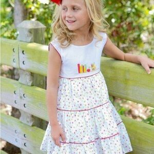 Blue Dove Hand-Stitched School Dress Sz 5